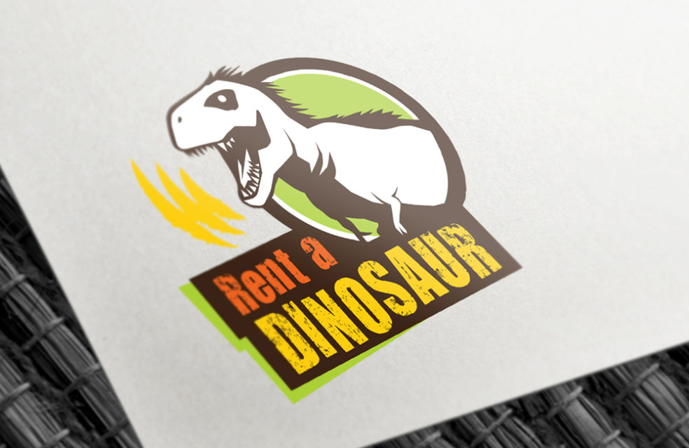 Rent a Dinosaur logo design