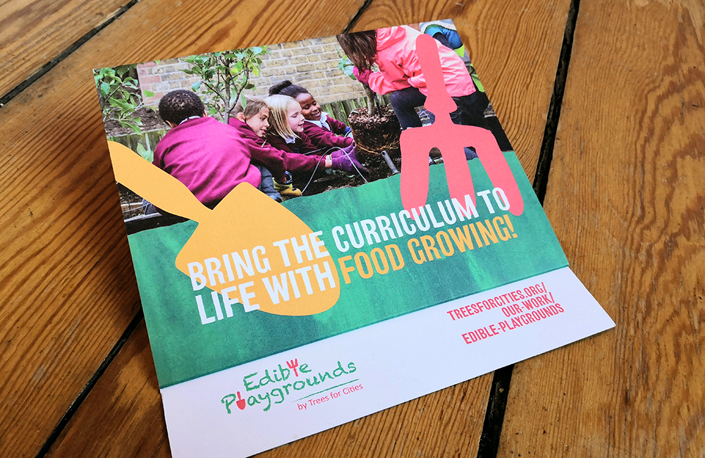 Tree for Cities: Edible Playgrounds flyer