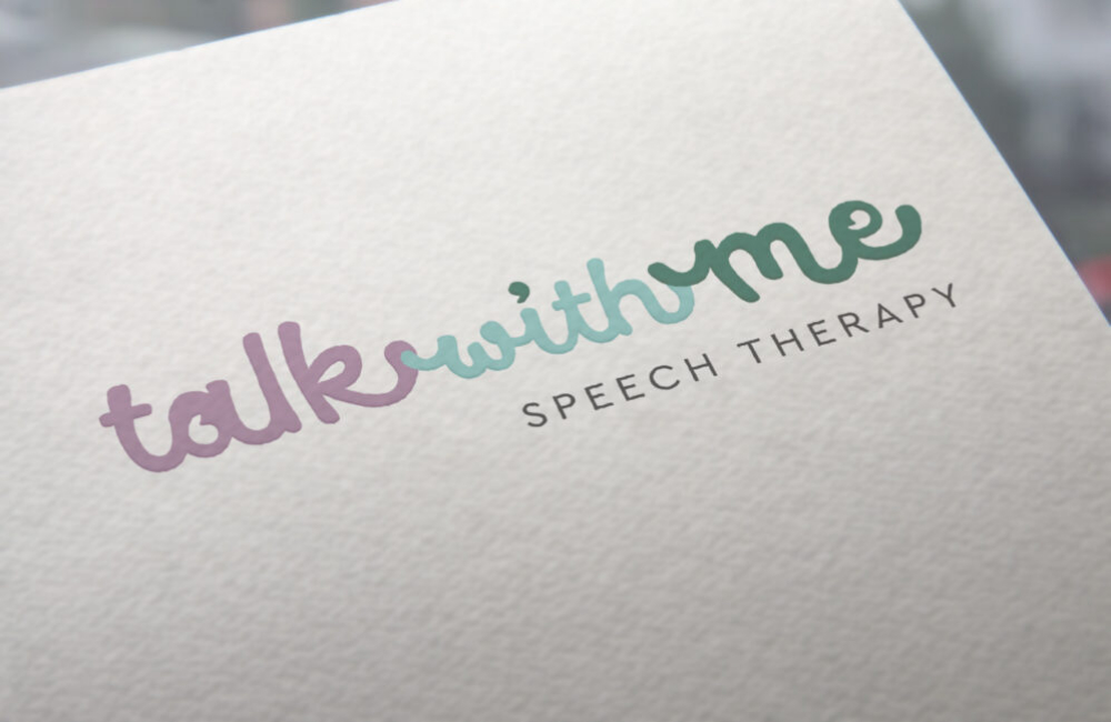 TalkwithMe WIDE_Natural Paper Printed Logo MockUp